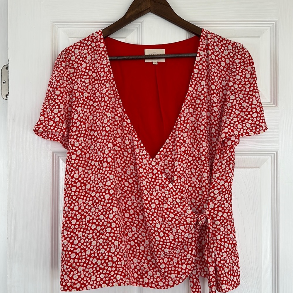 Sézane Wrap Top